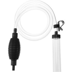 5ft Aquarium Siphon Vacuum Cleaner-Hand Siphon Pump Water Changer for Fish Tank Cleaning Gravel & Sand (5ft "Upgraded Suction Ball")