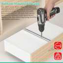 2 Pcs 14 Inch Center Mount Drawer Slides, Bottom Mount, Undermount, Heavy Duty Drawer Rails, 3/4 Extension Drawer Tracks for Dresser, Cabinet, Furniture