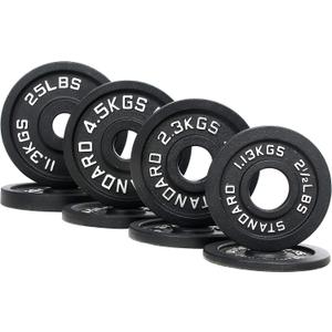 BalanceFrom Cast Iron Olympic 2-Inch Plate Weight Plate for Strength Training, Weightlifting and Crossfit, Multiple Packages (Style #2)