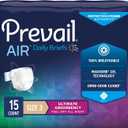 Prevail Breezers 360 Incontinence Briefs, Ultimate Absorbency, Size 3, 15 Count (Pack of 4)