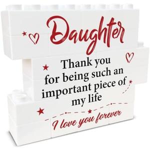 SOFEGY Daughter Gifts from Mom Dad To My Daughter Unique Gifts for Adult Daughter Birthday Gifts Decorative Signs
