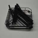 4 Tier Floor Standing Corner Shower Caddy Organizer Shelf with Hooks, Bathroom Shelves Stand Rack, Black