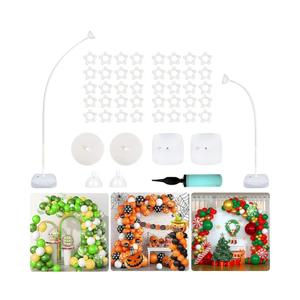 OurWarm 7.5Ft & 6Ft Balloon Arch Stand, Free Bending Shape Balloon Arch Kit, Half Arch Balloon Stand with Base, Balloon Column Stand Kit for Wedding Birthday Baby Shower Graduation Easter Decorations