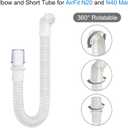 2 Packs Replacement Short Tube and Elbow for Resmed AirFit N20, Airtouch N20 Mask - No Leakage - Reduce Noise