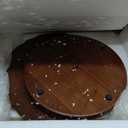 100% Solid Wood Round Pedestal Side Table, Vintage End Table for Living Room Bedroom, Heavy-Duty Antique Accent Table for Corner Spaces, Small Bedside Nightstand, 5-Min Assembly, Walnut