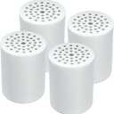 4 Pack 15 Stage Shower Filter Replacement Cartridge for Hard Water, Universally Compatible with Any Similar Design, Shower Water Softener with High Output