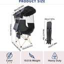 Folding Camping Chairs Canopy Outdoor: Sports Portable Beach Chair with Canopy-Lawn Beach Chairs with Umbrella for Adults-Camping Chair with Shade for Fishing Camp Heavy Duty (Regular, Grey)