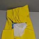 Kimee Dog Raincoat Reversible, Single Side Slicker Poncho Adjustable Waterproof Dog Rain Jacket with Leash Hole/Reflective Stripe Hooded Snowproof Windproof Clothes for Small to 3X-Large Dogs, XL (Yellow)