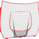 Baseball & Softball Replacement Net (Only Nets, Not Frame) 7-Strand Heavy Duty Knotless Polyester Replacement Baseball Net for Baseball Pitching Hitting and Throwing Practice Fits 7x7FT Size