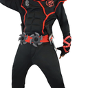 Spooktacular Creations Halloween Ninja Costume, Ninja Outfit Set for Kids, Halloween Costumes for Boys Dress Up Party Small