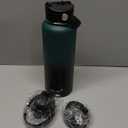 Water Bottle Insulated 32oz 40oz 64oz 128oz Straw Lid Spout Lid & 3 Lids, Leak Proof, Vacuum Insulated,Stainless Steel Water Bottle Wide Mouth for Sports, Gym or Office (Indigo Crush)