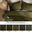 BEDELITE Velvet Quilt Set King Size, Luxury Velvet Comforter Bedding | Olive Green, Ultra Soft Oversized Bedspread Coverlet, Lightweight Quilted Bed Set for All Season, with 2 Pillow Shams