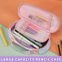 Girls Backpack with Lunch Box, Cute School Backpack for Kids Teen Elementary, Large Capacity Kids Bookbag 3 Pcs Set (Pink Grid)