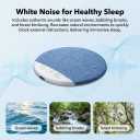 Ultra-Thin Bluetooth Pillow Speaker,Mini Portable Under Pillow Speaker with White Noise Timer Wireless Sleep Aid,Bone Conduction Sound Design for Side Sleepers,Private Stereo Sound for Adult&Kid,Blue