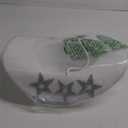Cowboy Hats with 6 Sequins Stars & Tiara Belt for Women Rodeo Party Hats with Heart Shaped Sunglasses (White)