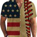 Mens Funny Hawaiian Shirts 3D Graphic Button Down Short Sleeve Tropical Holiday Beach Aloha Shirt (M)