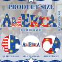 Geetery America LED Wooden Sign Patriotic Wooden Words Sign Red White Blue Tabletop Centerpiece Decor 16.5” x 4" Star Decorations for Independence Day Memorial Day 4th of July Home Indoor Party
