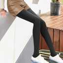 VERO MONTE 80D Opaque Tights For Women - 80 Denier Pantyhose Solid Opaque Tights (Small-Medium, [Pack of 2] Black & Nude - Excellent Stretch - Opaque & Form Fitting)