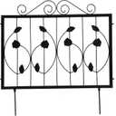 4 Pack Decorative Garden Fence, Rustproof Metal Wire Tall Fencing Border, Indoor or Outdoor No Dig Animal Barrier Fence for Dog, Flower Bed, Patio, Yard