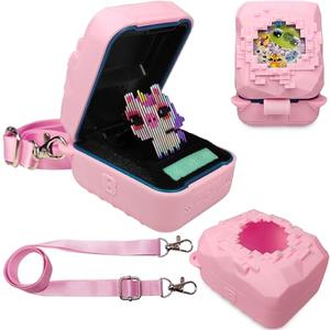 Silicone Cover Case for Bitzee Magicals Interactive Toy Digital Pet and Case, Protective Skin Sleeve for Bitzee Magicals Virtual Electronic Pets Accessories (Pink)