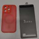 SUPFINE Magnetic for iPhone 15 Pro Case (Compatible with MagSafe) (Military Grade Drop Protection) Slim Translucent Matte Shockproof with Anti-Fingerprint Phone Case,Orange