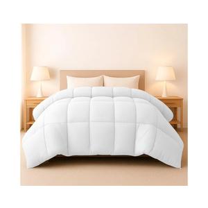 LUX Décor Twin Comforter – 92x68 Ultra-Soft Down Alternative Duvet Insert with Corner Tabs & Box Stitching, Hotel Quality Plush Microfiber Bedding, Oeko-TEX Certified - White