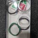 [6+6Pack] for Samsung Galaxy Watch 8 44mm Screen Protector Case, Hard PC Bumper + HD Anti-Fog Tempered Glass Protective Film, Waterproof Face Cover Set for Galaxy Watch 8 44mm Accessories (Black+Clear+Silver+Darkblue+White+Green)