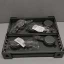 Spice Rack wall mounted 2 Pack,Suction Cups Spice Organizer for Cabinet,Large Capacity Metal Spice Shelf for Kitchen Cabinet, Pantry Doors, Bathroom, Shower, Home Decor (Gray(2 Pack))