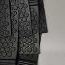 Rubber-Cal "Coin-Grip Non-Slip Rubber Tread Stair Mats 6 Count (Pack of 1), Black, 9.75" x 29.75" (10-104-009)