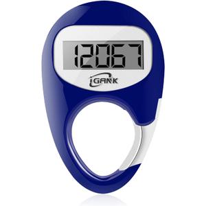Simple Walking Pedometer 3D Step Counter for Men Women Kids (Blue)