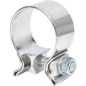 Bylikeho Exhaust Clamp,2.5" Stainless Steel Exhaust Clamp,Car Accessories Narrow Band Muffler Clamp,Exhaust Pipe Clamp Butt Joint Narrow Band Exhaust Seal Clam,Use for Exhaust System(2.5 Inch)