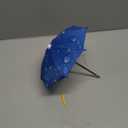 Aliyoham Squirrel Feeder Umbrella, Squirrel Picnic Table Umbrella for Outside, Replacement Mini Umbrella for Squirrel (Blue) Water Droplet