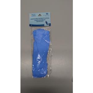 Disposable Nitrile Gloves. One Size. 12 ct