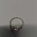 Rose Quartz Ring 925 Sterling Silver Statement Ring For Women - Size 7 - Stone Gemstone Christmas Gifts Ring Jewelry