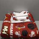 FOCO Unisex-Adult NBA Team Logo Bed in a Bag Comforter, Sheets, Pillow Cases Bedding 5-Piece Set (Tw")