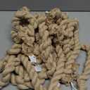 50 PCS Cheesecloth Chair Sashes, Bows Designed Chair Sashes, 15.7x70 inch Chair Sashes for Aisle Decorations Universal Chairs Cover Decoration for Wedding Reception Party Banquet (Beige)