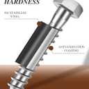 (1Box) 3/8" x 4" Hex Head Lag Screws Bolts with Flat Washers, 8Sets 304 Stainless Steel 18-8 Heavy Duty 3/8 Lag Bolts for Wood with Hex Socket