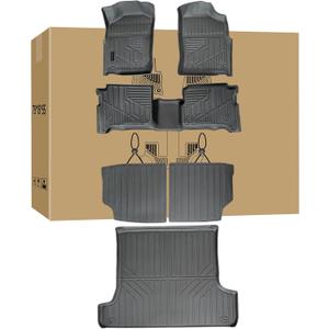 All-Weather Floor Mats Trunk Mats &Cargo Liners for Toyota 4Runner (1996 1997 1998 1999 2000 2001 2002) - 3rd Gen 4Runner Customized Protection, Lasting Durability