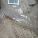 HILLFAIR 100% Combed Cotton Blanket California King Size Bed Blanket  Warm Soft All Season Breathable Blankets  102 x 108 inch Extra Large Oversized California King Cotton Blankets for Bed- Sand