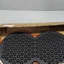 Anti Fatigue Balance Board Standing Desk Mat Office, Wooden Wobble Board Comfort Floor Mat to Relieve Foot, Knee, Back Pain, Rocker Board, Standing Desk Accessories (Black)