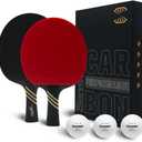 Senston Professional Table Tennis Paddle with Carbon Technology, Ping Pong Paddle Set for Advanced Player, Superior Control Ping Pong Rackets for Competition