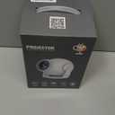 Smart Mini Projector with Android 14 OS, 1080P/4K/8K Video Decoding, WiFi 6 & Bluetooth 5.4, 270 Rotatable Stand, Auto Vertical Keystone, Portable Projector for Bedroom & Home Entertainment(White)