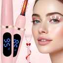 Heated Eyelash Curlers - Eye Lash Curler Heat - Mini Electric Eyelash Curler with LED Display 3 Temp Settings USB Rechargeable Natural Curling 24H Long Lasting for Women Makeup Tools Gifts