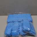 Premium Disposable Boot & Shoe Covers Booties | 100 Pack | Durable, Non-Slip, Non-Toxic, Water Resistant, Recyclable Protectors for Indoor & Outdoor | Large Size Fits Most Shoes (Blue)