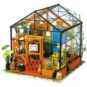 Robotime Cathy's Flower House DIY Miniature Dollhouse Kit