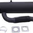 AIVWUMOT Muffler Pipe Kit 6683915 7107449 6677363 6727753 Compatible with Bobcat S150 S160 S175 S185 S205 T180 T190 Compatible with Kubota Engine V2003 V2403