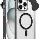 Cute Cartoon 3D Bowknot Design Compatible for iPhone 16 Pro Case, Kawaii Fun Design Transparent Magnetic Shockproof Protective case for Boys and Girls for iPhone 16 Pro 6.3" 2024 (Black)