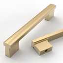 Asidrama 10 Pack 5 Inch(128mm) Champagne Bronze Cabinet Pulls Kitchen Cabinet Handles Champagne Cabinet Pulls Cabinet Hardware for Cupboard Drawer