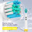 Replacement Heads for Oral B Braun Variety Pack of 16 PCS Floss Cross Sensitive Soft Precise Electric Toothbrush Heads Tooth Brush Head Refill Compatible with Oral-B [KJHD]
