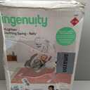 Ingenuity InLighten 5-Speed Baby Swing - Swivel Infant Seat, 5 Point Safety Harness, Nature Sounds, Lights - Nally Owl
